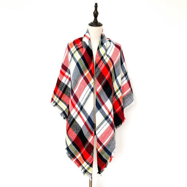 Square Blanket Talma Scarf Women's Neck Warmer Plus-sized Size Talma